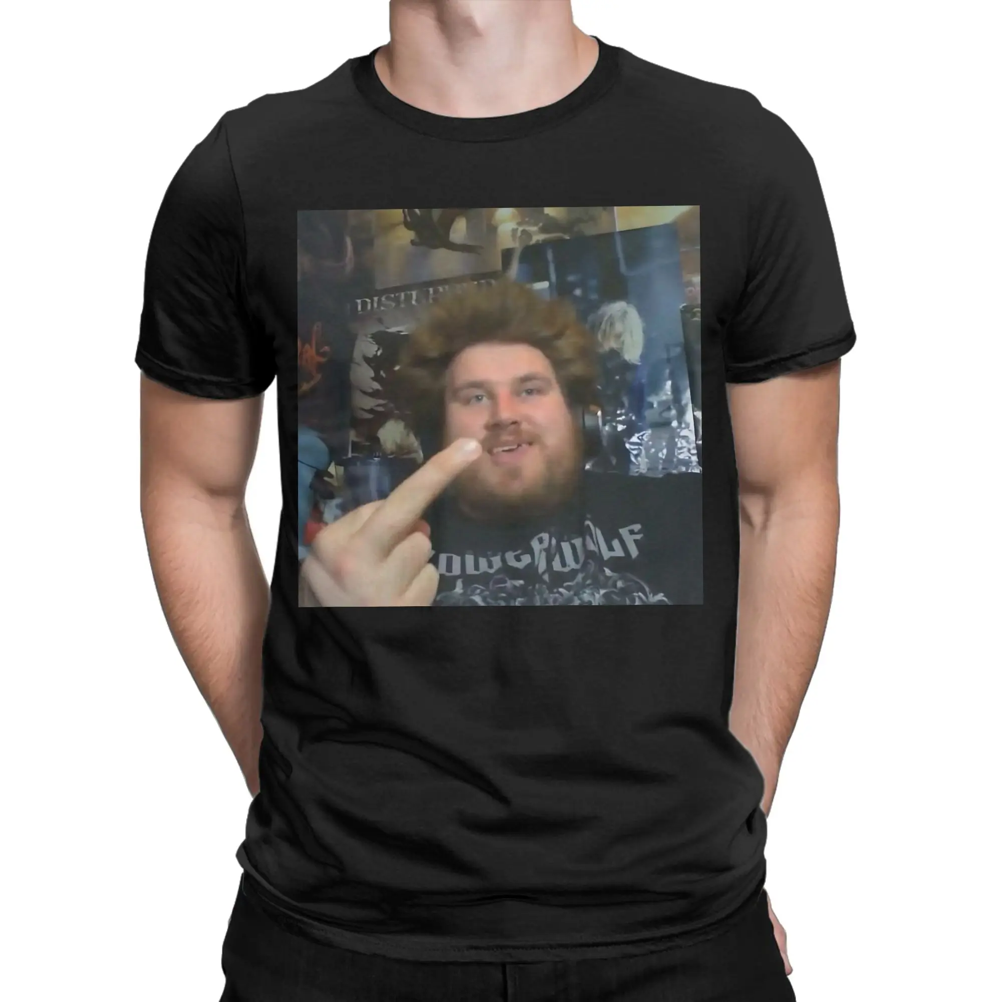 Herren-T-Shirts, lustiges Rainer Winkler Drachenlord-T-Shirt aus Baumwolle, kurzärmeliges T-Shirt mit O-Ausschnitt, bedruckt