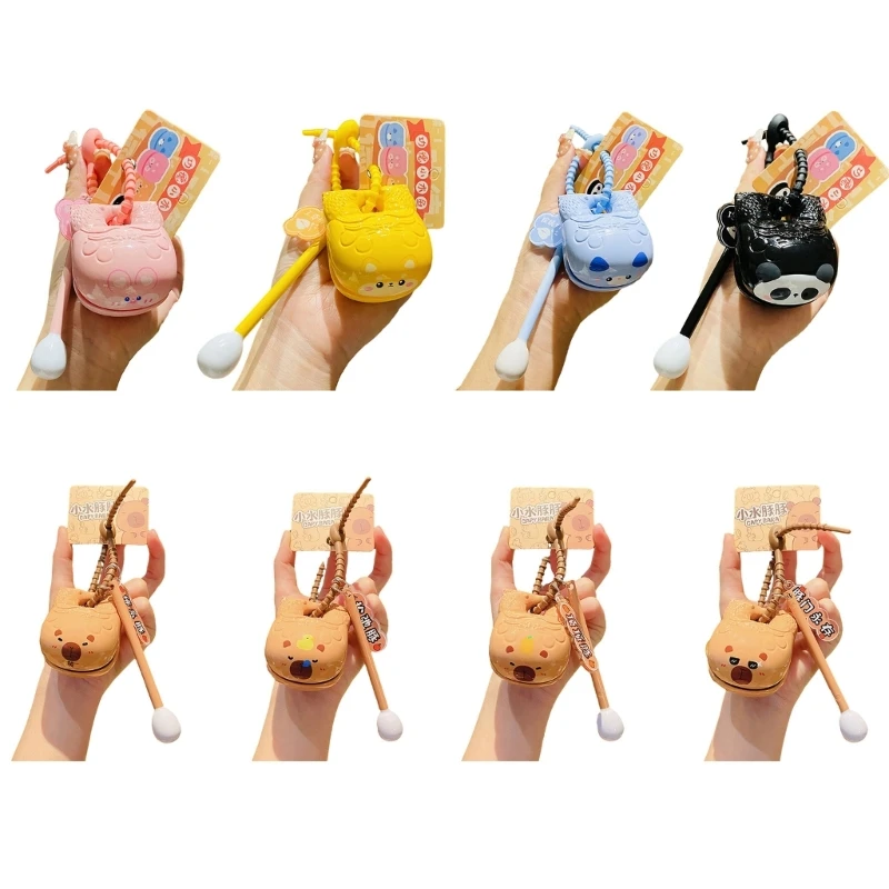 

Брелок с кроликом, кулон, автомобильный брелок, подвесной орнамент, панда, подвески для телефона, автомобильный брелок для DXAA