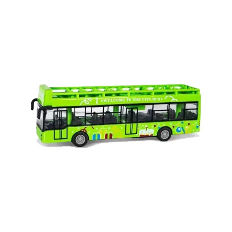 Liga modelo de ônibus Double Decker para crianças, carro de