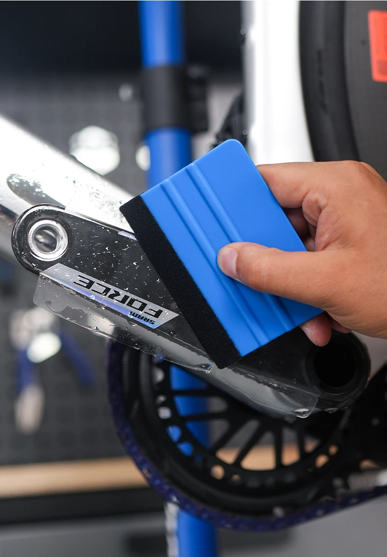 READU 2025 Force Kit Schutzfolie für Fahrradabdeckung, unsichtbarer, kratzfester Schutz, Kurbelfolie, Fahrradaufkleber – Detail 7