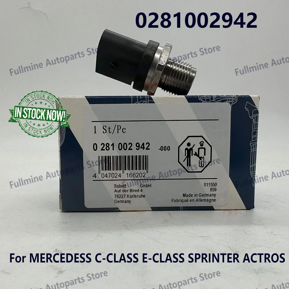 Новинка 0281002942 датчик давления топливной рейки для Mercedes Benz Sprinter 2T 3 T 4T Vito Actros Antos Arocs Citaro W202 0281002700
