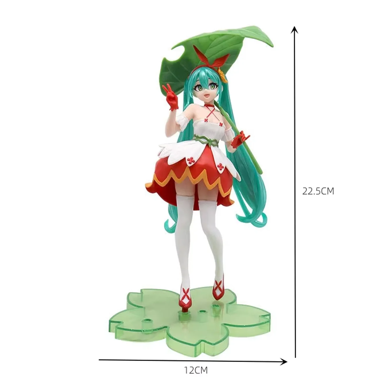 Miku Themed Decorative Statue Set - Detailed Character Display Ornament for Tabletop Decor & Hobby Collection