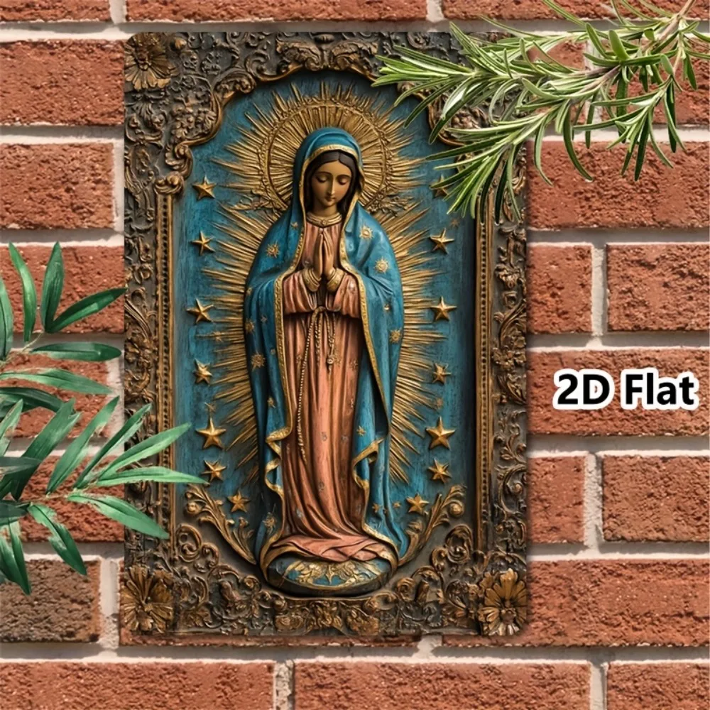 Vintage Guadalupe Metal Sign 6