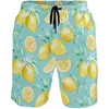 Sunflower Lemon Flamingo Beach Shorts For Men 3D Printed Hawaiian Swim Trunks Summer Vacation Board Shorts Kids Short Pants 1