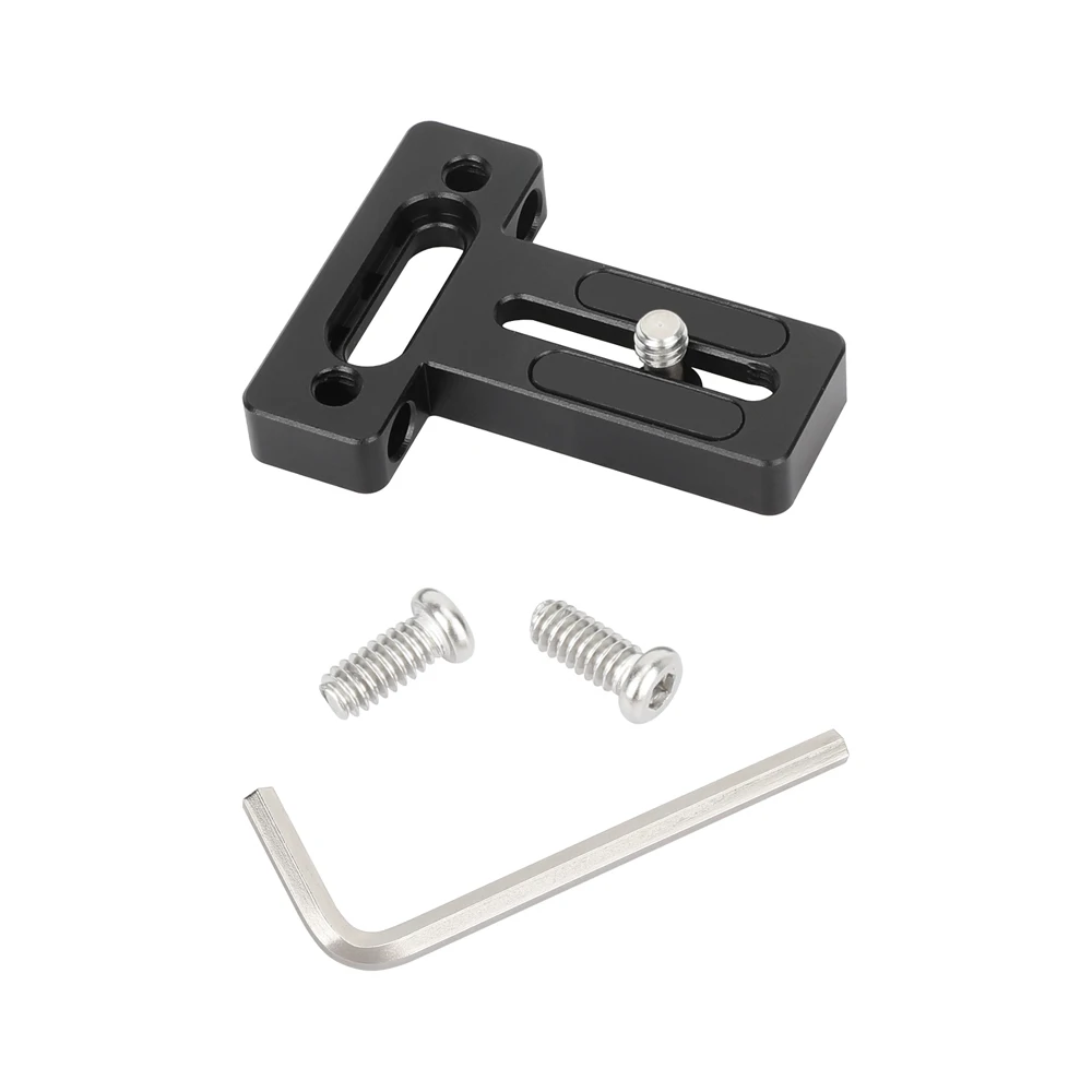 Top / Bottom Plate with Mounting Slot Anti-Slip Rubber Pads for Monitor Cage Rig