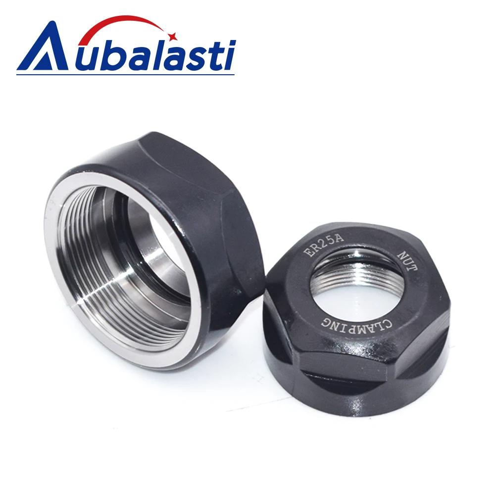 Aubalasti CNC ER Collet Chuck Nut ER11A ER16A ER20A ER16M ER20M ER25UM ER32UM ER40UM for CNC Router Engraving Machine