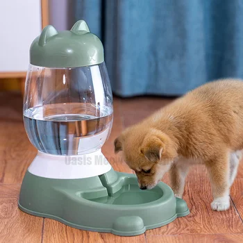 자동 애완 동물 먹이 그릇, 개 물병 식품 용기 디스펜서 그릇, 강아지 고양이 토끼 애완 동물 먹이 제품