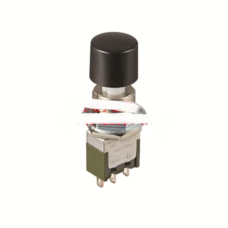 1pcs MB-2011L/B original NKK push button switch 3 feet 2 gear ON-ON single side reset MB2011SB1W01-DA