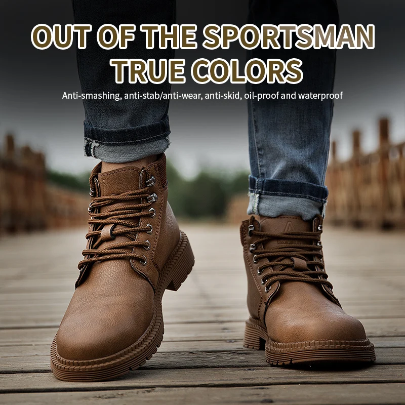 Unisex Steel Toe Indestructible Work Sneakers - Anti-Puncture, Anti-Smash, Non-Slip Safety Shoes