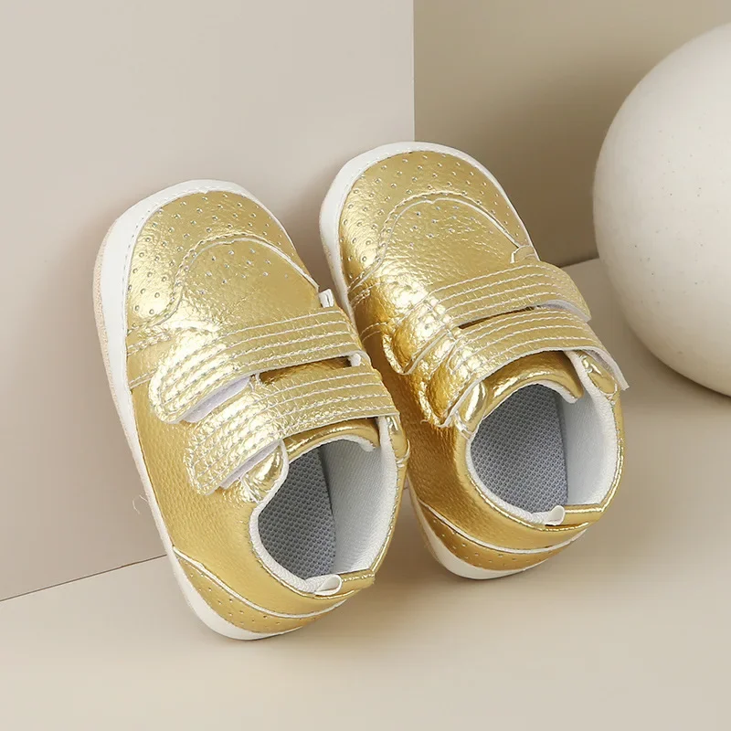 

Baby Walking Shoes Boy Soft Soles Anti-skid Children's Casual Fashion Sneakers Spring Autumn Leather Kids Girls Shoes Hook Loop