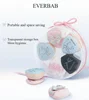 Everbab 6PCS Bow Series Mini Thumb Powder Puff Set Little Finger Air Cushion Puff Concealer Blush Cute Makeup Tool 2
