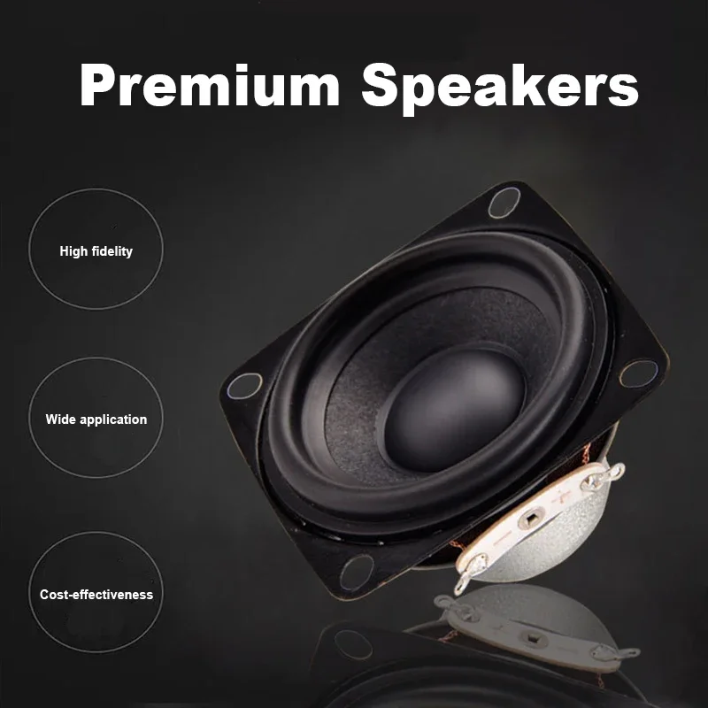 2Pcs 10W 4ohm 2Inch Full Range Speaker Double Strong NdFeB Magnetic Speaker 52MM Woofer For Home Threater Hifi Bluetooth Audio bluetooth speaker audio speaker hifi speaker