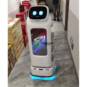 Robot di Servizio Intelligente Multi-Vassoio per la Consegna di Cibo, Robot Cameriere per Ristoranti, Catering, Hotel e Mense