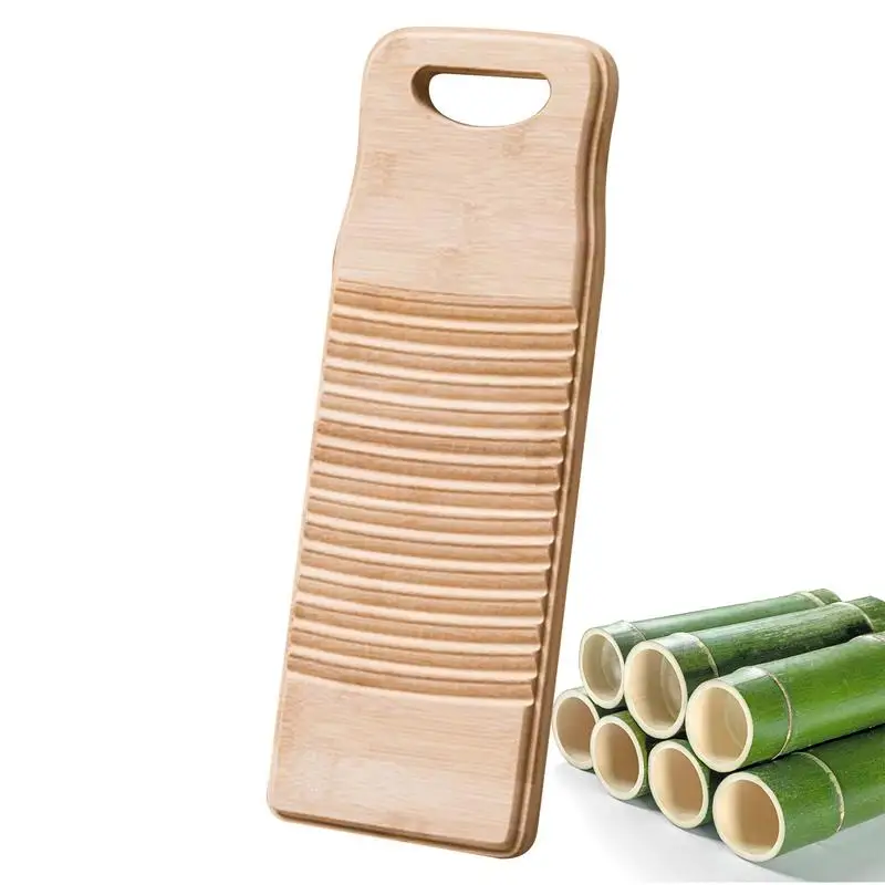 

Washing Clothes Washboard Portable Wood Hand Antislip Thicken Clothes Washing Board For Household Laundry Bathroom Supplies