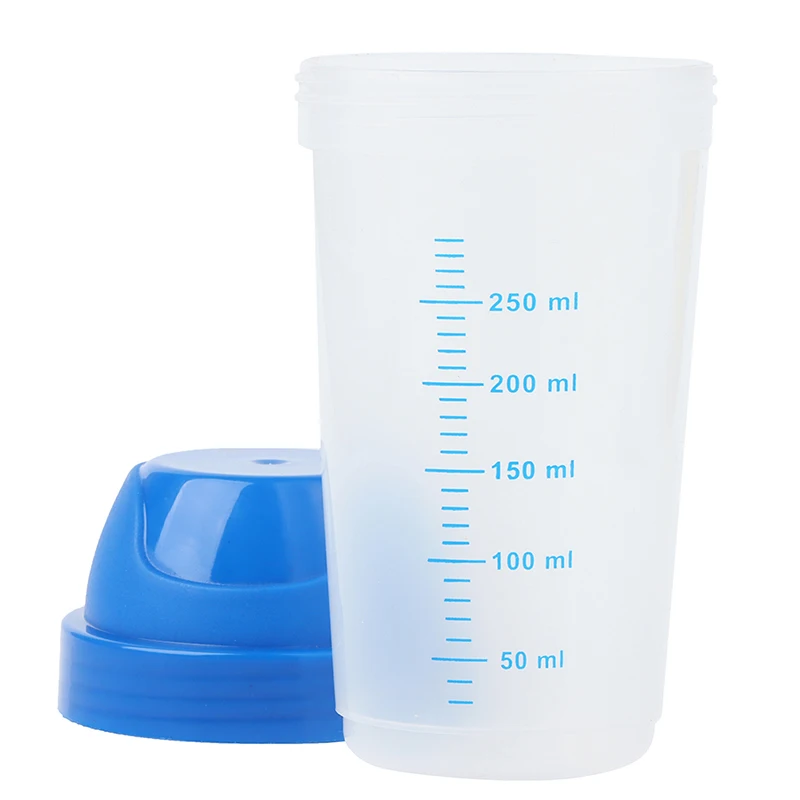 1PC 300ML Transparent Shaker Bottle Creative Milkshake Protein Powder Mixing Bottle Shake Cup Practical Water Drinkware