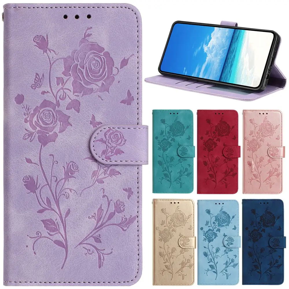 Rose Leather Flip Case - Elegant and Durable Phone Cover