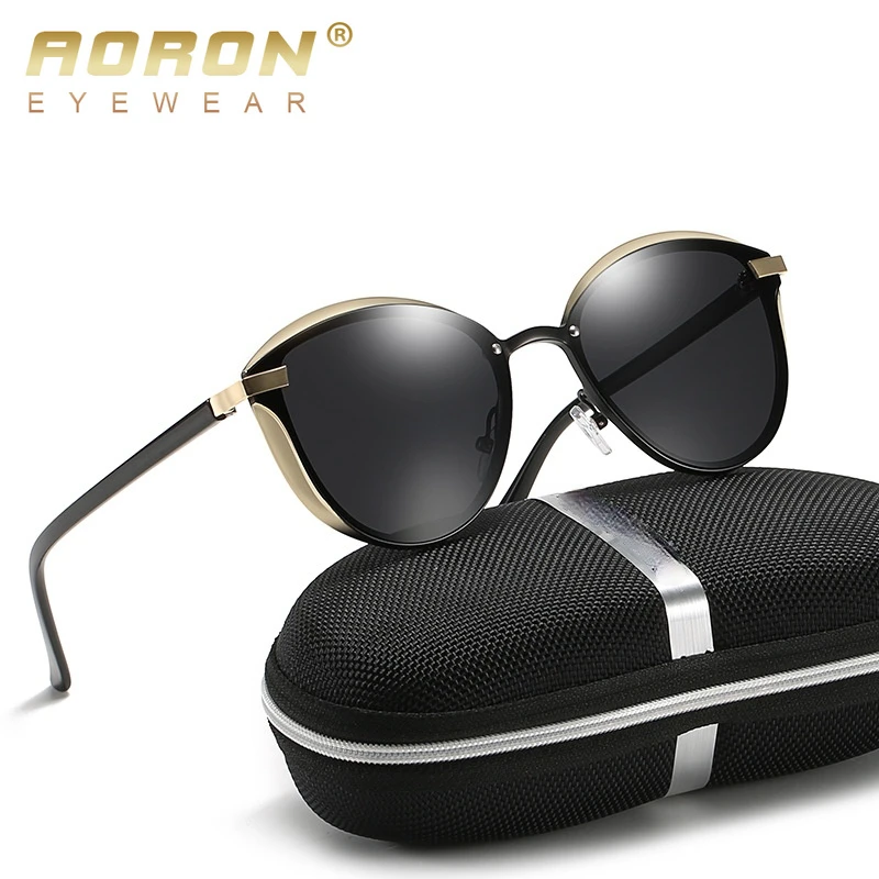 AORON New Retro Round Polarized Sunglasses Classic UV Protection Sunglasses Sunshade