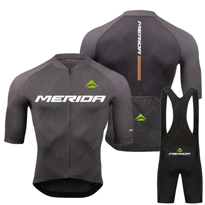 Merida Men short sleeve Jersey Summer Cycling sets Mountain Bike Shirt Breathable Bicycle Clothing Ropa Ciclismo MTB uniform 3