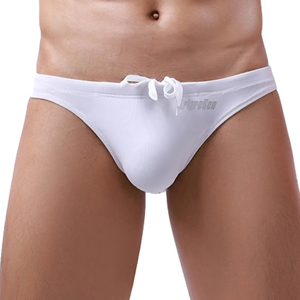 

Men Swimming Trunk Surf Board Shorts Swim Pant Swimwear Sexy Pouch Bikini Brief Summer Bathing Suit Mid Waist Quick Dry Bikini