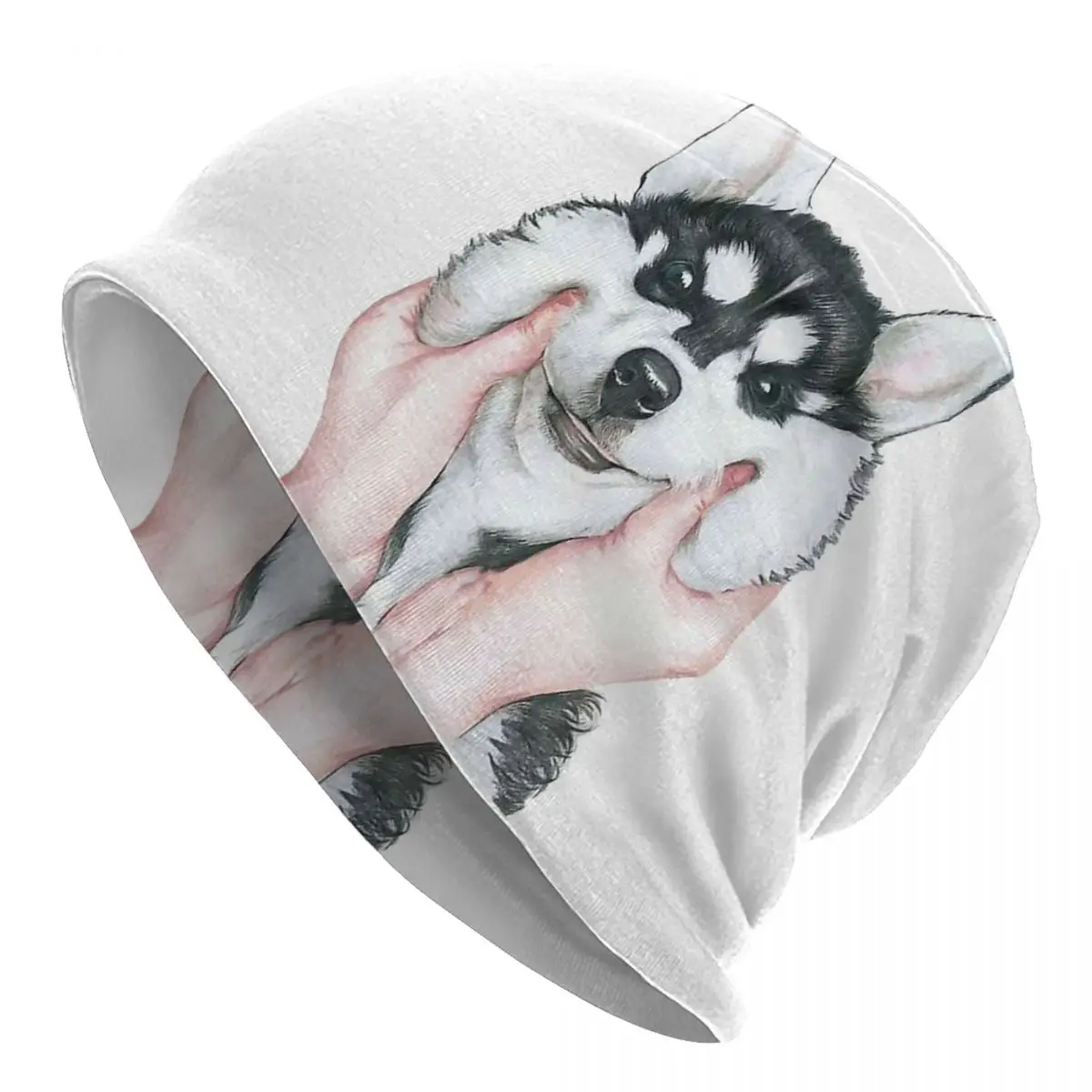 

Husky Dog Bonnet Hats Knitting Hats Casual Outdoor Skullies Beanies Hats Men's Women's Warm Dual-use Cap