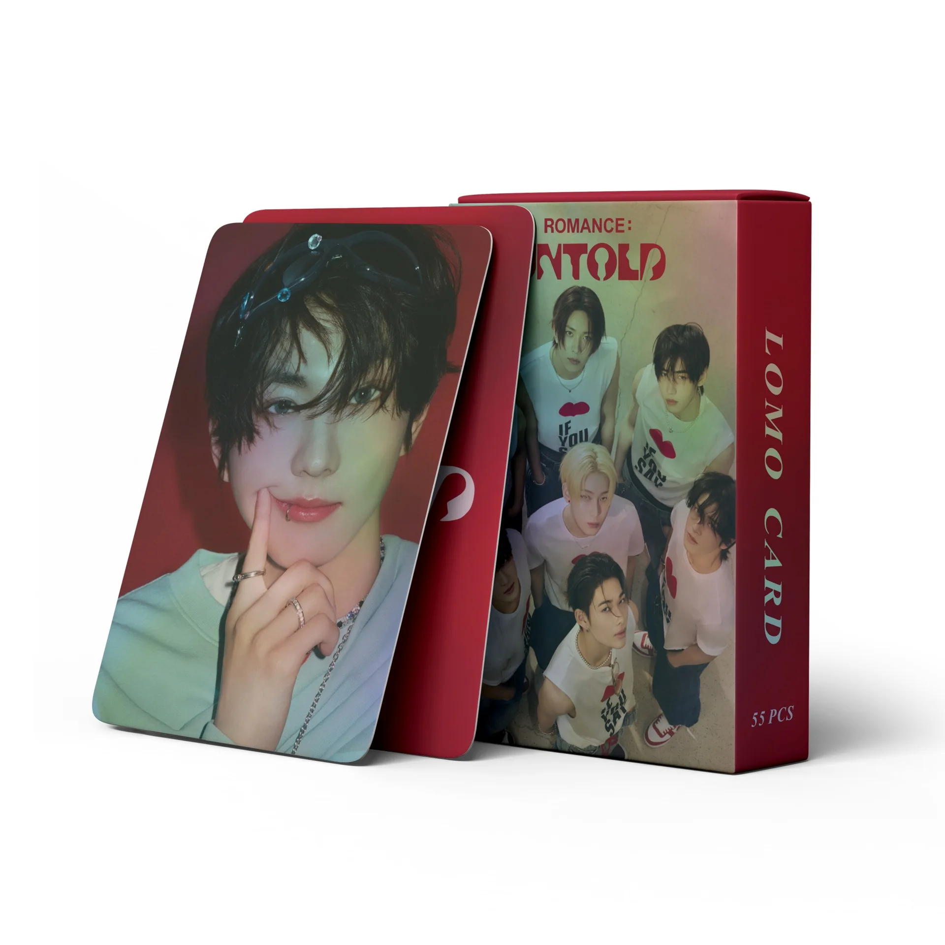 Kpop Boys Idol New Album ROMANCE : UNTOLD Lomo Card Photocards Double Sided Printd Postcards Fans Collection 55Pcs kpop photo cards photo cards