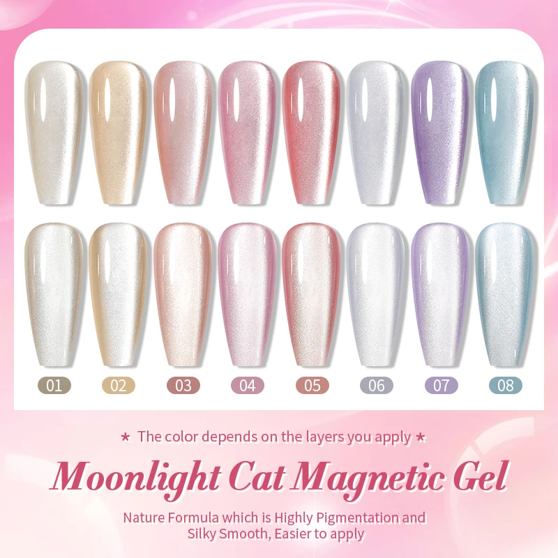 BORN PRETTY 10ml Moonlight Cat Magnetic Gel Polish White Silver Nails Soak Off UV LED UV Gel Nail Polish Varnis Semi Permanent images - 6