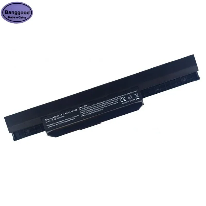 

10.8V 6600mAh A31-K53 A32-K53 A41-K53 A42-K53 Laptop Battery for ASUS A43 A43J A53J A53 K43 K43E K43J K43S K43SV K53s K53SV X43