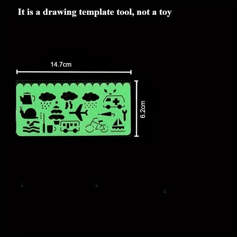 플라스틱 드로잉 스텐실 세트 플라스틱 자 동물 그림 템플릿 다채로운 드로잉 스케일 템플릿 DIY 공예 세트