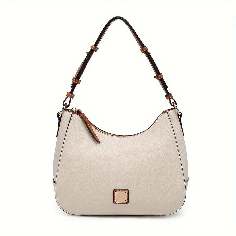 Classic Hobo Shoulder Bag For Women Simple Vegan Leather Handbag Luxury Underarm Purse Solid Color Large capacity Handbags