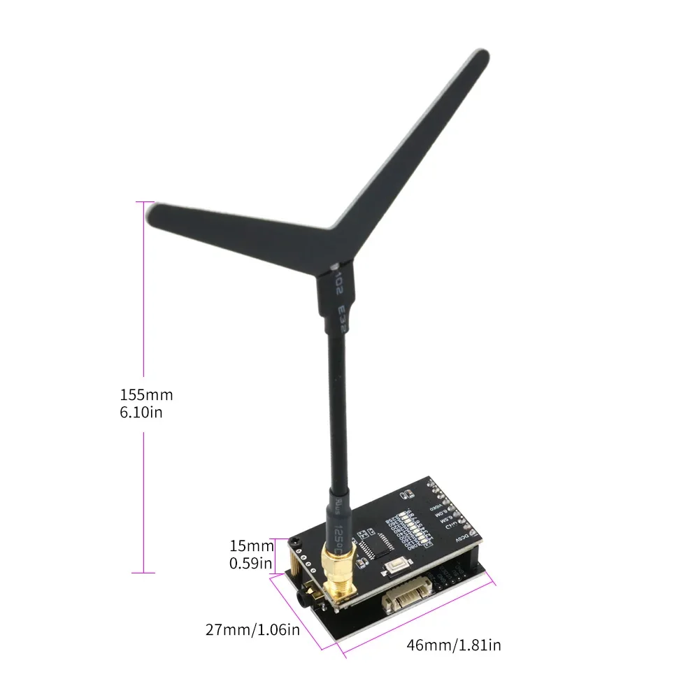 Ensemble émetteur et récepteur vidéo 1.2G FPV pour drone, prêt à l'emploi
