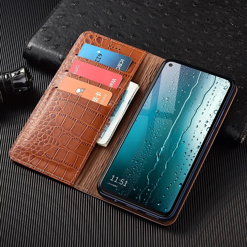 

Crocodile Genuine Leather Magnetic Flip Cover For XiaoMi Mi 12 12T Pro Mi12 Ultra 12X 12s pro Ultra Lite 5G Luxury Case Wallet