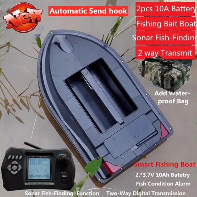 Professsional Rc Fishing Bait Boat Dual Hopper Fishing Finder Boat