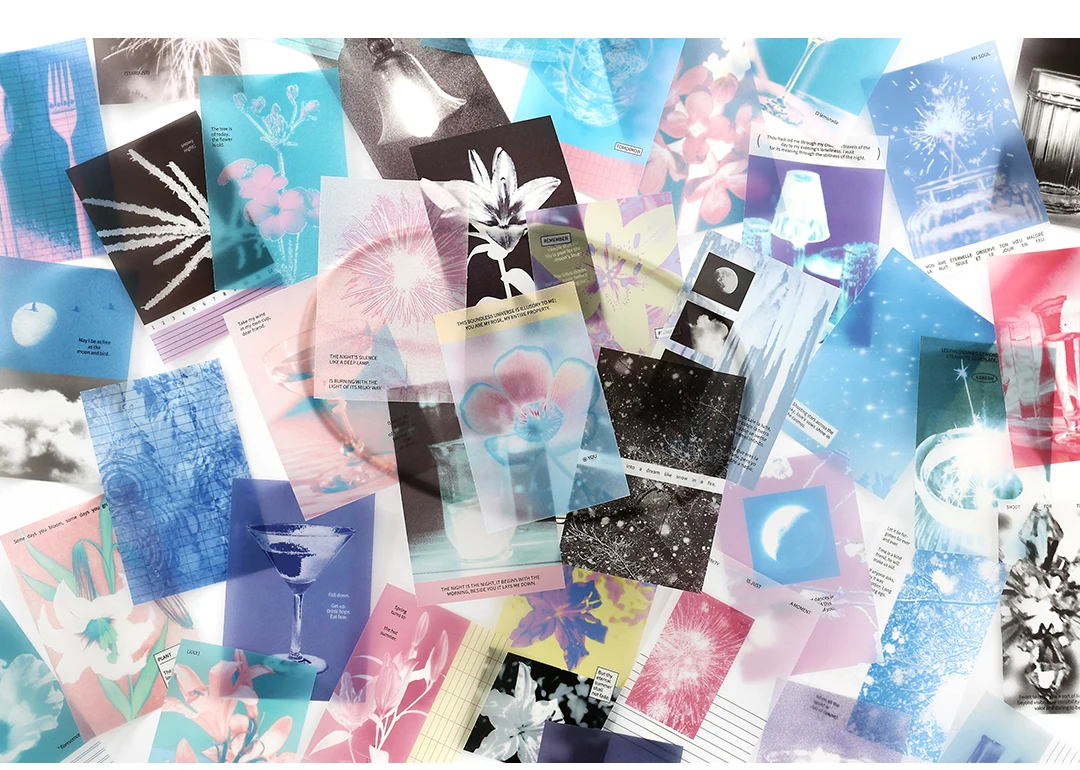 10 Blatt Kawaii Ins Landschaft Illustration Memo Material Scrapbook Hintergrund Papier Dekor Planer Handbuch Ästhetisches Bastelpapier – Detail 5