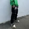 2024 Cyber Y2K Fashion Flying Dog Printed Baggy New Jeans Pants For Men Designer Clothes Luxury Kanye Straight Cowboy Trousers 4