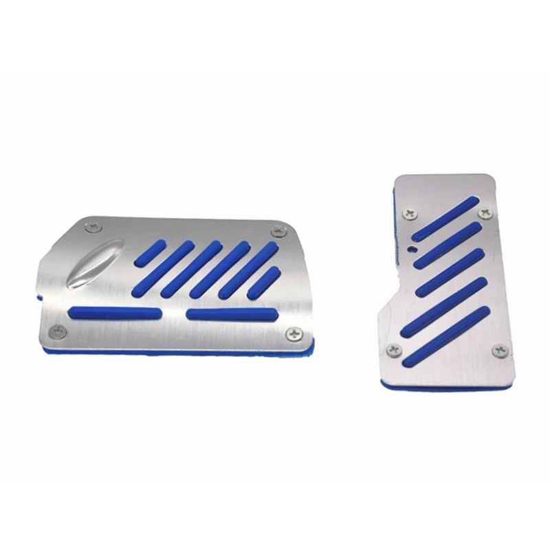 2 pcs Aluminum Automatic Car Transmission Non-Slip Pedal Cover Set Kit Pedali Accelerator Pedal Brake,car accessories,car pedals,pedal cover