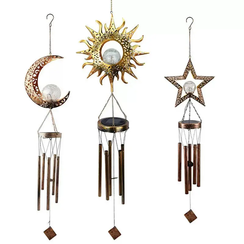 Solar Moon Iron Wind Chimes 1