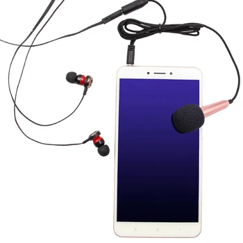 Portable 3.5mm Stereo Studio Mic KTV Karaoke Mini Microphone For Smart Phone Laptop PC Desktop Handheld Audio Microphone 2