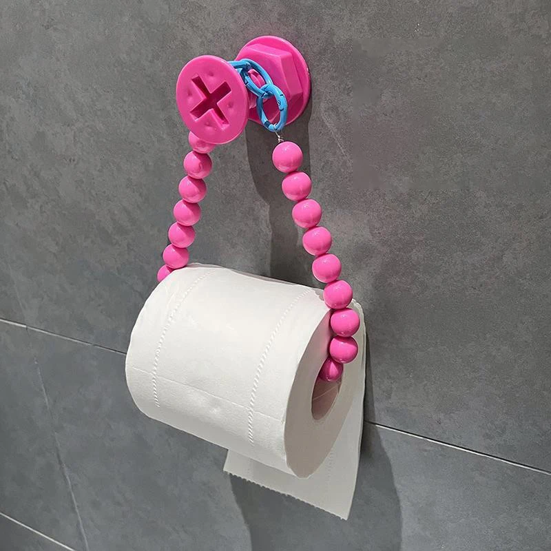 Pearl Hanging Beaded Tissue Holder Toilet Paper Holder Phone Chain Home Storage Organizer Bathroom Decoration Accessories