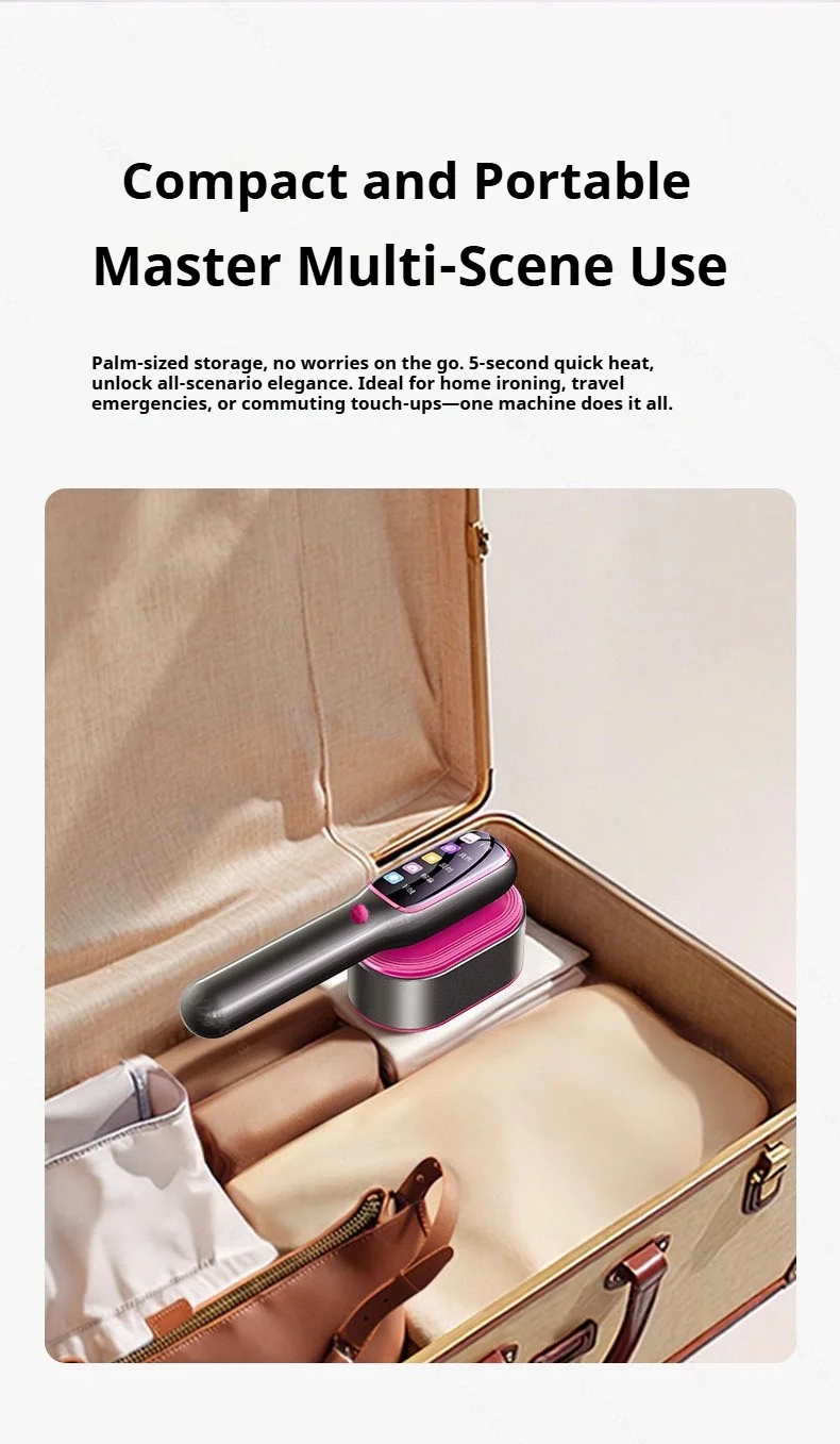 plancha de vapor portátil para ropa, Mini vaporizador portátil para ropa, máquina de prensado de tela para ropa de viaje de calentamiento rápido con hogar &raquo; plancha de vapor portátil para ropa