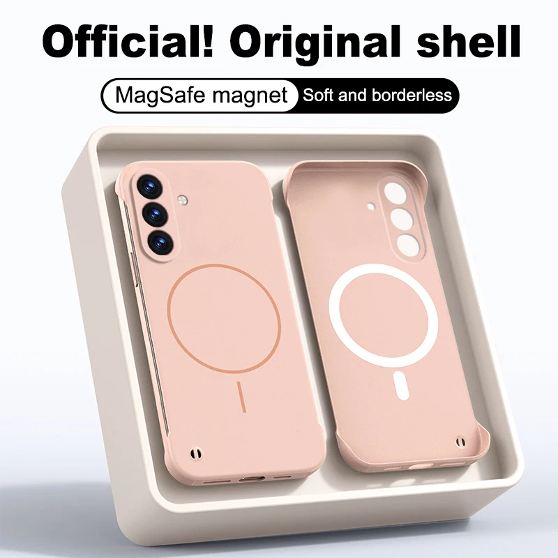 Ultra-Thin Frameless Magnetic Phone Case - Hard PC Matte Protect Cover