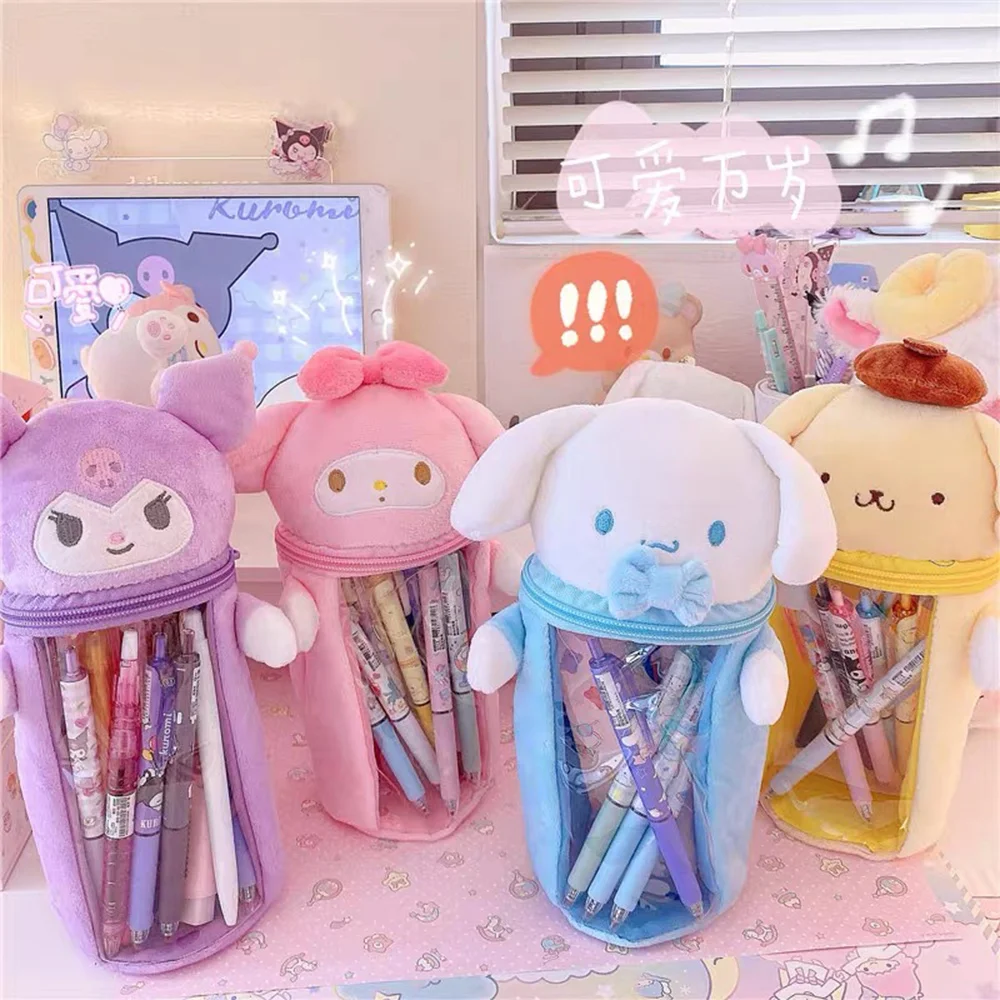 

New Design Girl Cartoon Cute Plush Pen Bag Hellokitty Girl Autumn Winter Fashion Student Christmas Gift and Birthday Presents