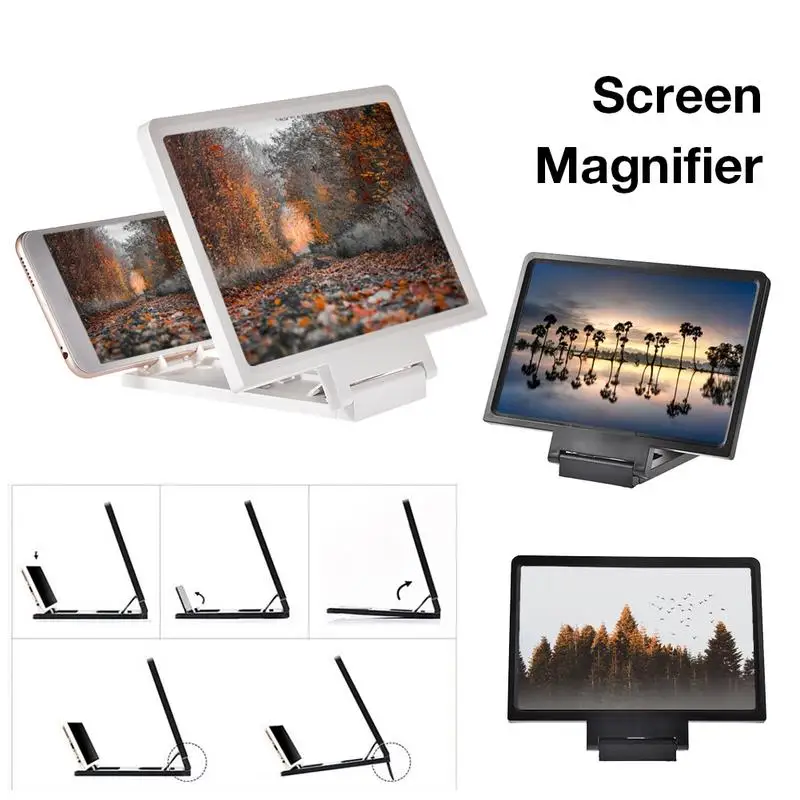 Mobile Phone Screen Magnifier Eyes Protection Display 3D Video Screen Amplifier Folding Enlarged Expander Stand phone screen amplifier