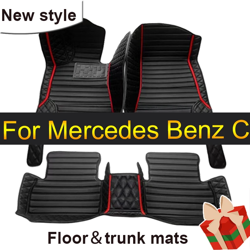 

Автомобильные коврики для Mercedes Benz C Class W205 C180 200 220 250 260 300 350 400 450-15 2014 2016 2017 2018 2019 2020 аксессуары