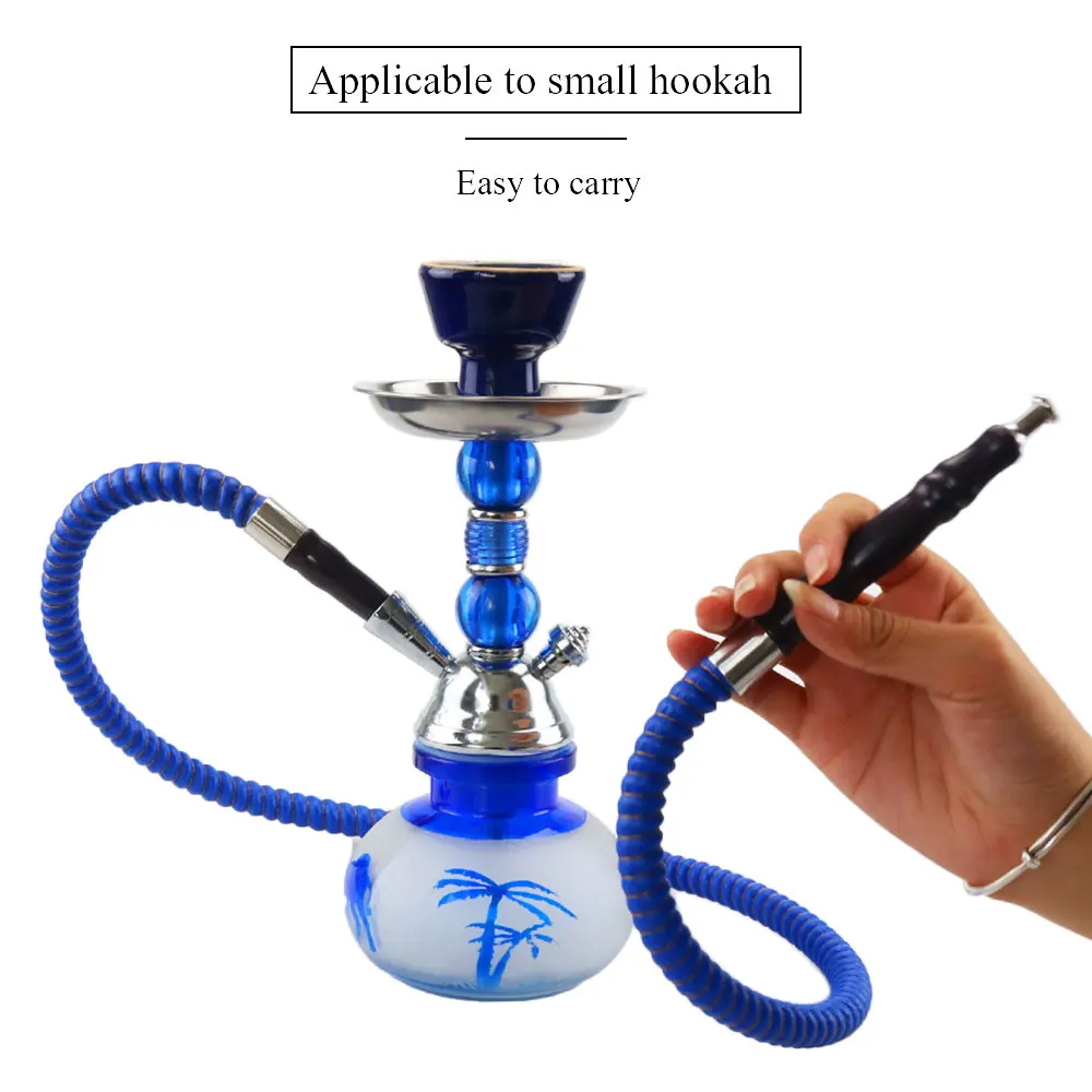 1pc 100cm Small Hookah Shisha Set Smoking Accessories Cortex Hose Plastic Handle Sheesha Water Pipe Nargile Cachimba Vattenpipa