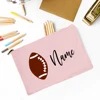 Personalised Football Pencil Bag Custom Name Pencil Case School Stationery Supplies Storage Bags Christmas Birthday Gift for Kid 3