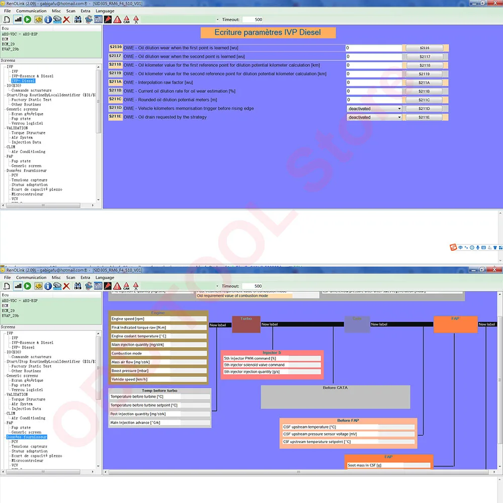 Logiciel Renolink V2.09 pour Renault, OBD2, Cristal de l'airbag, clé de licence, activation EPS Immo, Dacia PK Renolink V2.06 1.99