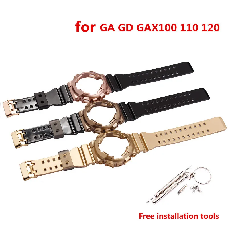 

Ремешок полимерный для мужских и женских часов GD120 GD100 GA110