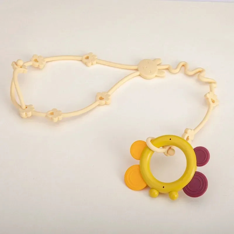 Baby Silicone Toy Straps for Teether Anti-lost Adjustable Cartoon Pacifier Chain Baby Silicon Nipple Holder Stroller Accessories