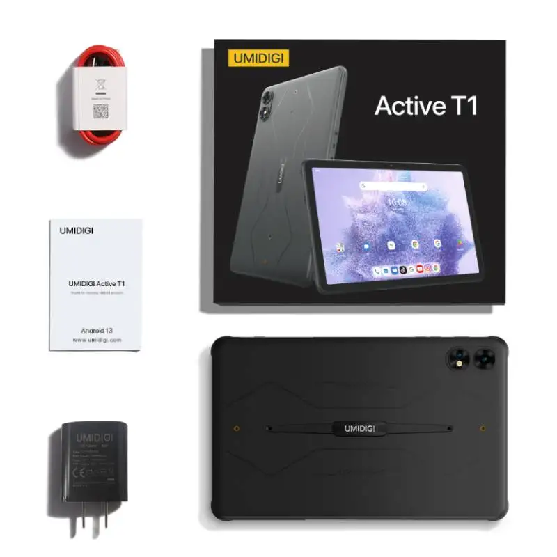 UMIDIGI Active T1 Rugged Tablet Android 13,16GB (8+8GB Extended) RAM ,128GB ROM 10000mAh 11 "2K HD 20W Tablet with Keyboard
