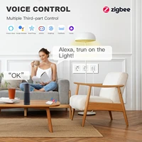 BSEED Single ZigBee Wall Sockets Energy Monitor Double Smart Meter Sockets Google Smart Life App Alexa Triple Sockets EU Plastic - Image 5
